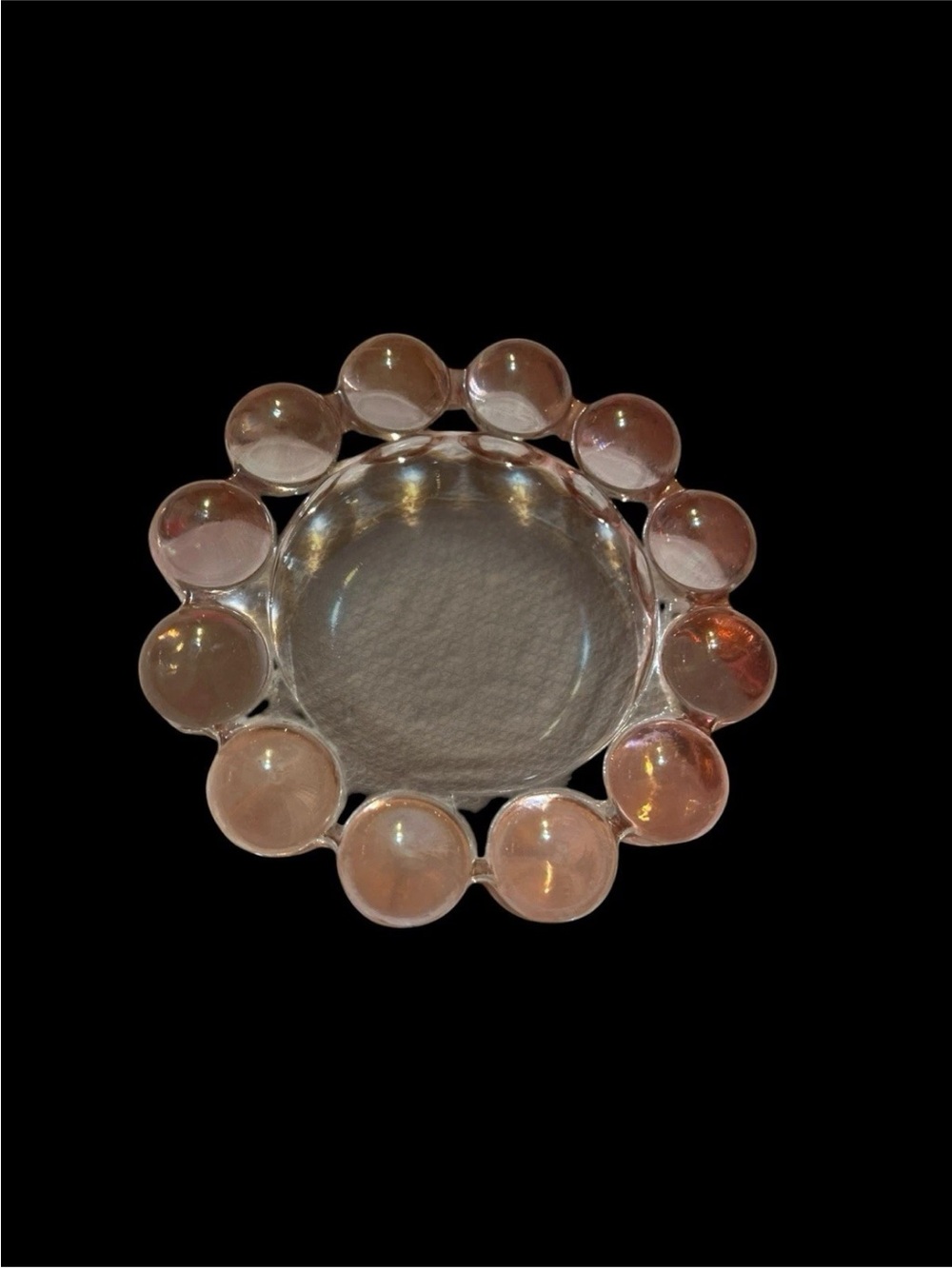 Bubble vintage scalloped ashtray